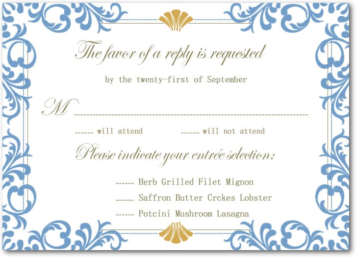 Design Navy Art Deco Respond Cards HPR071