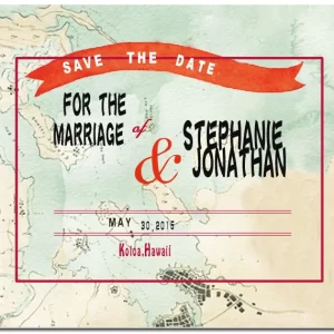 vintage map save the date card travel themed wedding announcement destination wedding rustic map design unique typography